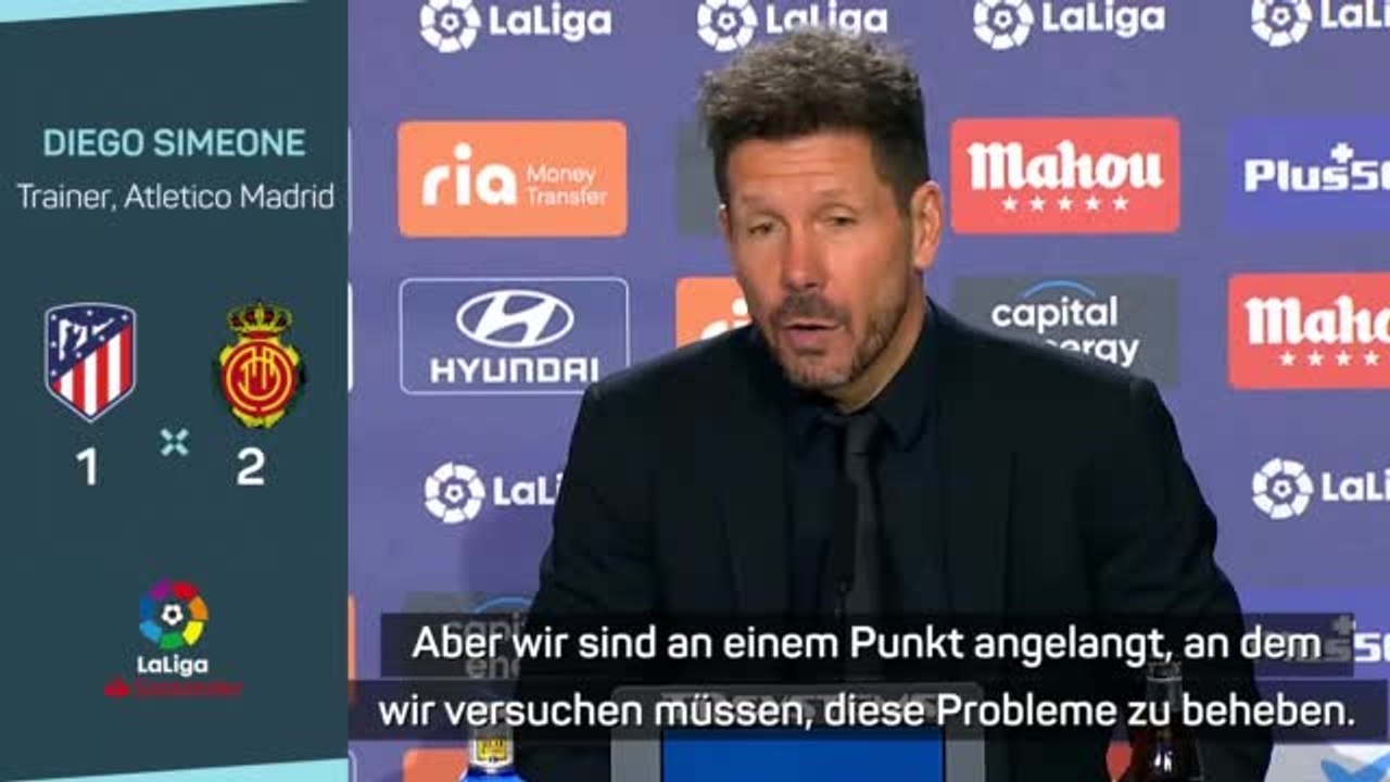 Simeone nach Pleite: 'Müssen Fehler korrigieren'
