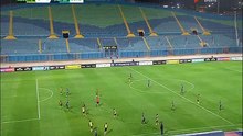 إبراهيم عادل يسجل هدف التقدم لبيراميدز في مرمى مانياما.. فيديو
