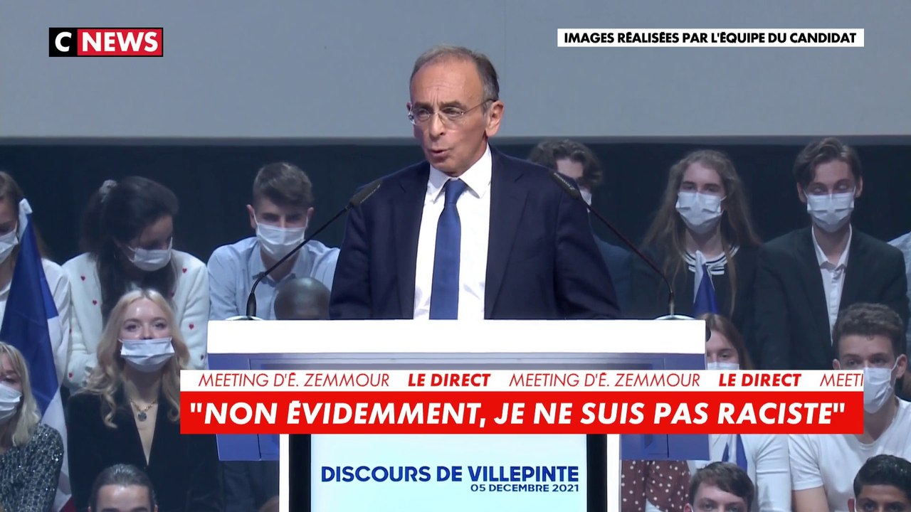 Éric Zemmour : «Nous partons à la reconquête de nos villages abandonnés, de notre école sinistrée, de nos entreprises sacrifiées (...) nous partons à la reconquête de notre pays pour le retrouver»