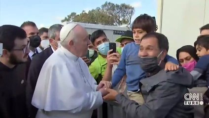Midilli Adası Papa'yı ağırladı