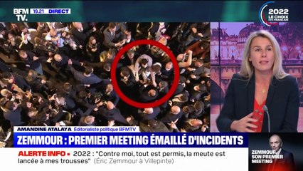 Meeting d'Éric Zemmour: un homme s'est jeté sur le candidat et l'a agrippé avant son arrivée à la tribune pour son discours