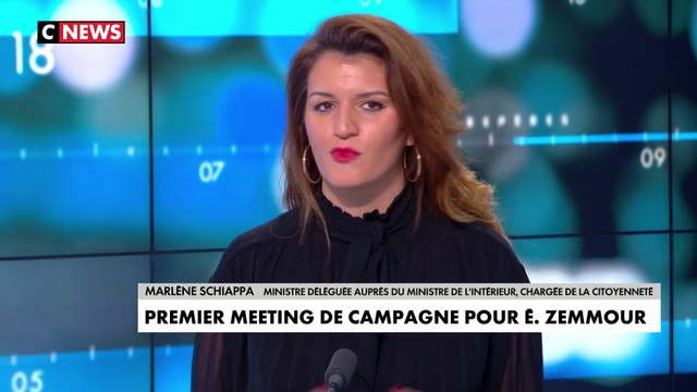 Marlène Schiappa : «Je suis très attachée à la démocratie et je n'ai jamais souhaité empêcher Éric Zemmour de parler (...) je crois à la confrontation des idées»