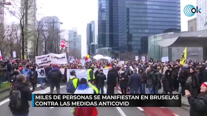 Las protestas en Bruselas contra el pasaporte COVID acaban en disturbios