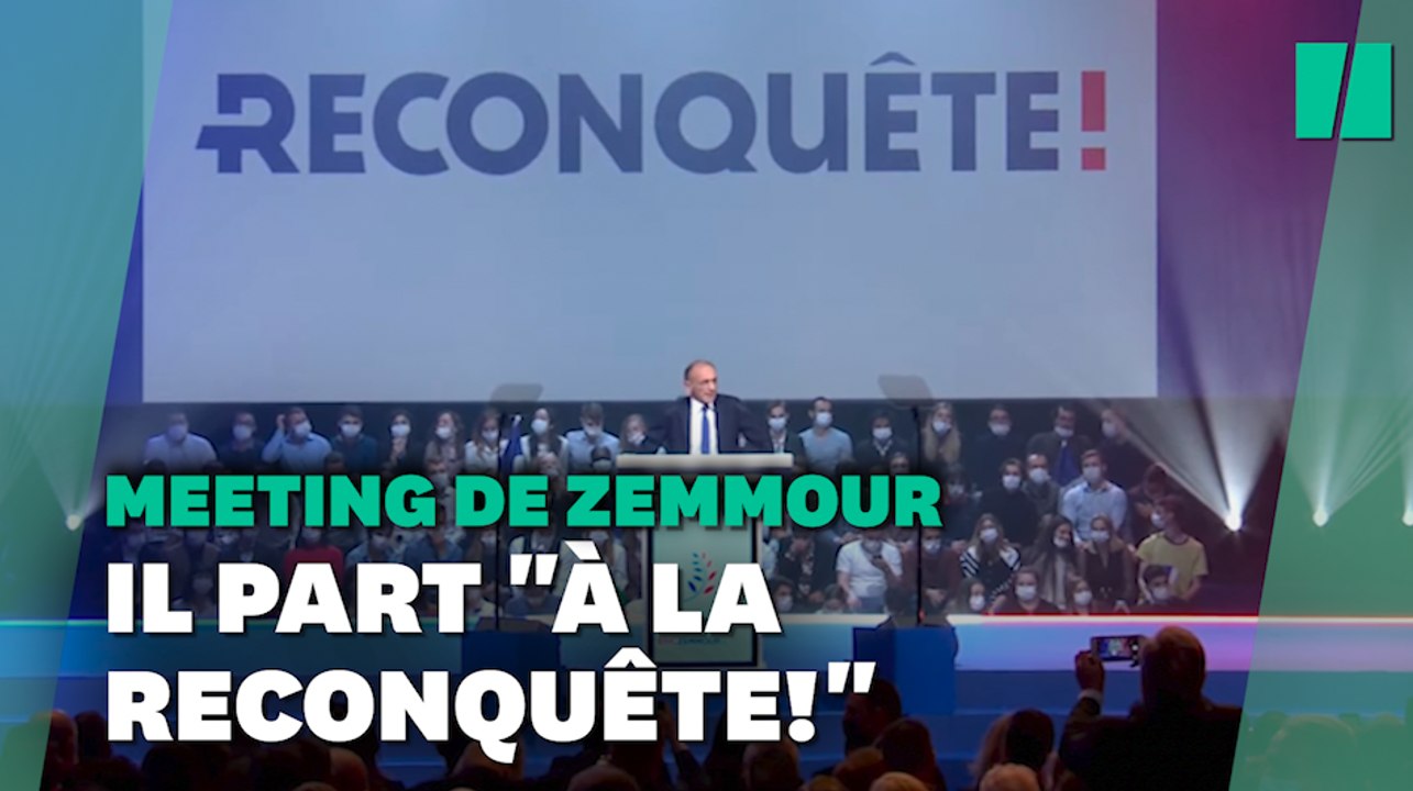 Lors de son meeting, Éric Zemmour lance son parti "Reconquête!"