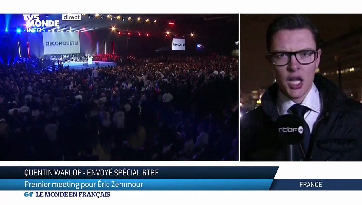Meeting d'Eric Zemmour  - La foule est galvanisée !