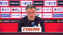 Galtier : « Je suis le seul responsable » - Foot - L1 - Nice