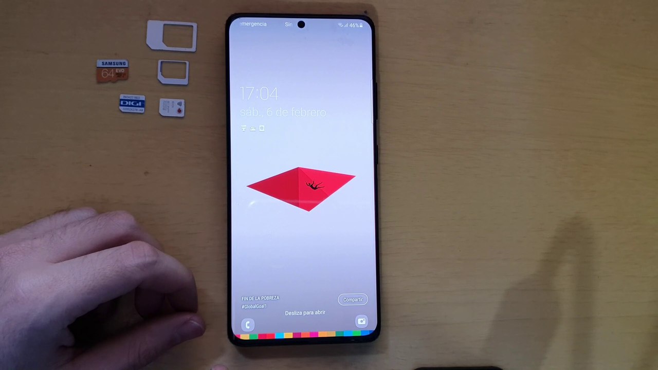 Cómo insertar la/s SIM (Micro-SIM) en Samsung G. S21 Ultra 5G (SM-G998B/DS).