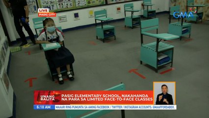 Pasig Elementary School, nakahanda na para sa limited face-to-face classes | UB