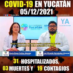 Panorama de Covid-19 en Yucatán. Actualización al 5 de diciembre de 2021