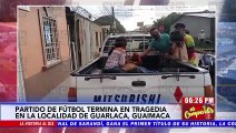 Partido de fútbol termina  en tragedia en la comunidad de Guarlaca, Guaimaca en Francisco Morazán