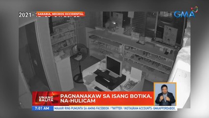 Pagnanakaw sa isang botika, na-hulicam | UB