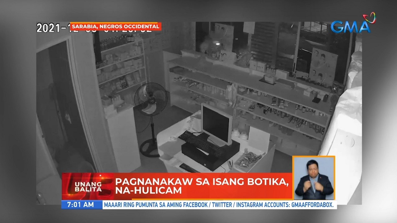 Pagnanakaw sa isang botika, na-hulicam | UB