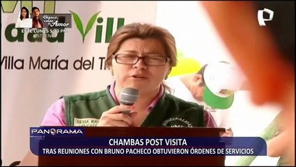 Chambas post visitas: tras reuniones con Bruno Pacheco obtuvieron órdenes de servicio