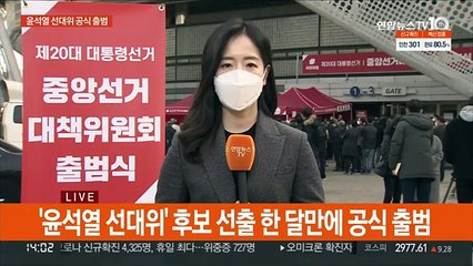 '윤석열 선대위' 공식 출범…"공정경제·안전사회"