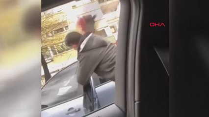 Kadıköy'de trafikte kasklı dehşet