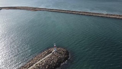 Enez Deniz Gümrük Kapısı liman inşaatı sürüyor