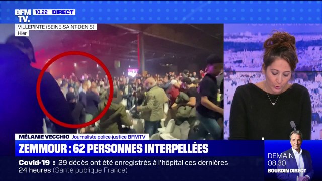 Meeting d'Éric Zemmour à Villepinte: 62 personnes ont été interpellées