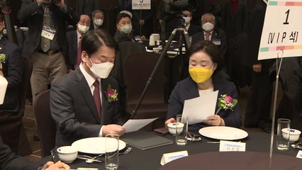 심상정-안철수 첫 회동..."결선투표제 공감대" / YTN