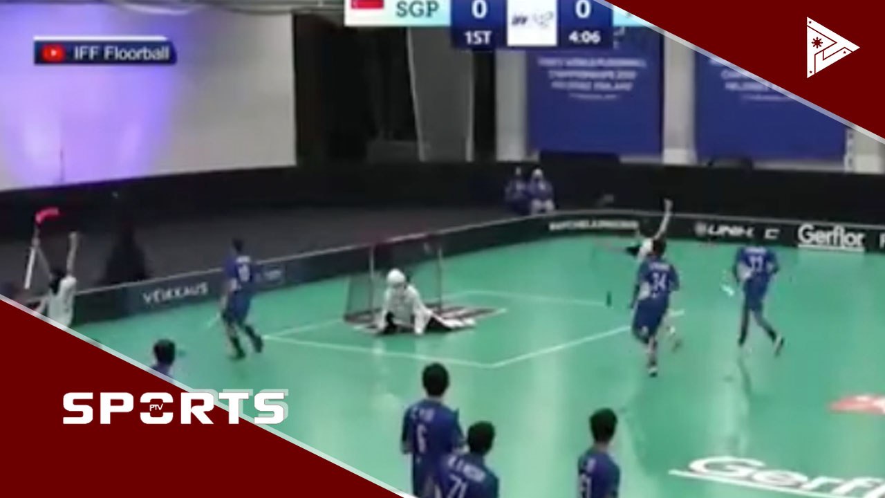 Unang panalo sa World Championships, itinala ng PH Floorball Team kontra Singapore #PTVSports