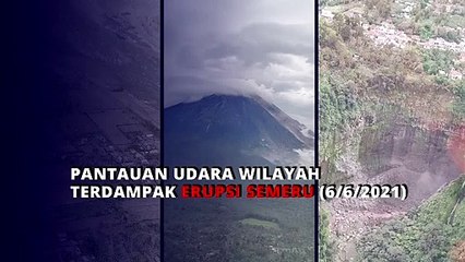 Pantauan Udara Wilayah Terdampak Erupsi Semeru