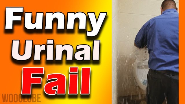 'Man fixing a leaking urinal gets toilet water sprayed on him *GROSS*'