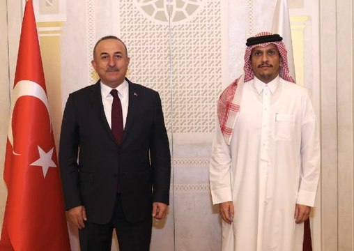 Dışişleri Bakanı Çavuşoğlu, Katarlı mevkidaşı Şeyh Al Sani ile görüştü