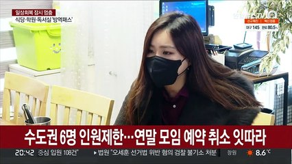 한 달 만에 거리두기 유턴…"예약 줄취소" 한숨