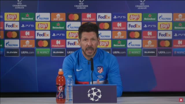 Simeone: Confío absolutamente en mi equipo