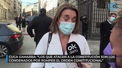 Cuca Gamarra: "Los que atacan a la Constitución son los condenados por romper el orden constitucional"