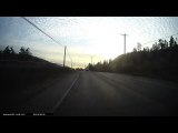 Car Crosses Centre Line Into Oncoming Traffic