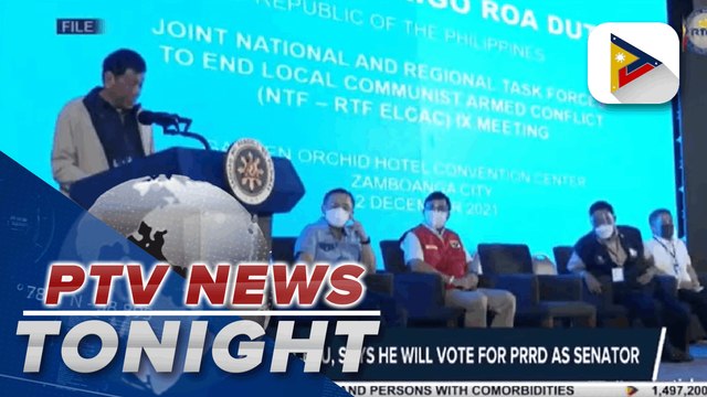 Mayor Moreno says he will vote for PRRD as senator; VP Robredo recognizes efforts of frontliners, groups who continue to serve during pandemic; BBM sees negative effects of Rice Tariffication Law to farmers; Sen. Lacson calls for strict monitoring of PH b