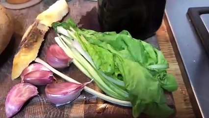 Repollo con garbanzos o judias, patatas