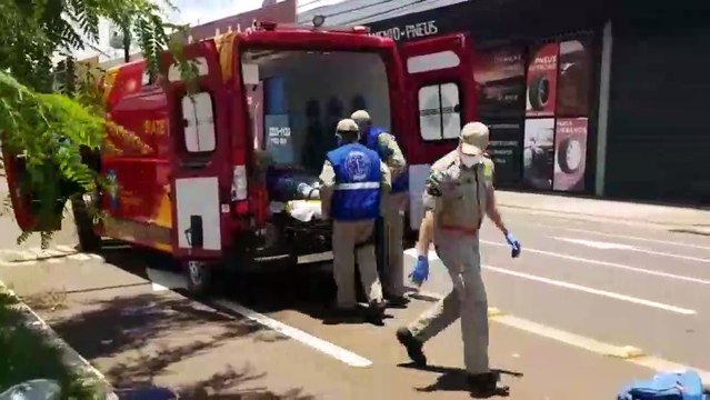 Homem fica ferido após acidente na Av. Barão do Rio Branco