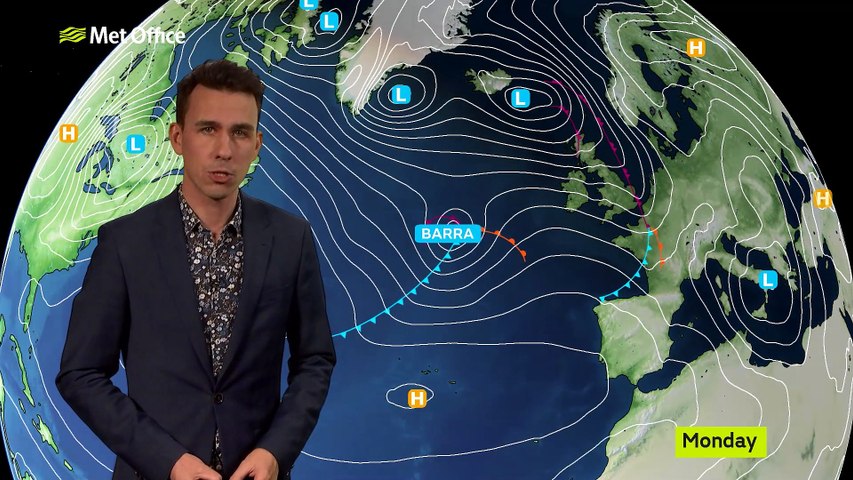 Storm  Barra: Scotland's weather forecast for the next 24 hours