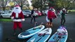 Must See Paddleboarding Santas Descend on Dublin to Ring in Holiday Cheer