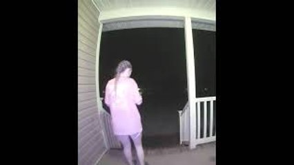 Husky Drags Daughter Off Porch