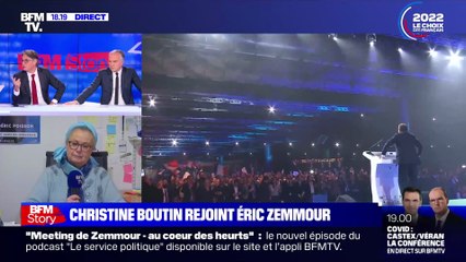 La séquence surréaliste d'une militante de SOS Racisme qui était à Villepinte et refuse de répondre sur BFM face aux affiches de son association demandant de "faire taire Zemmour"