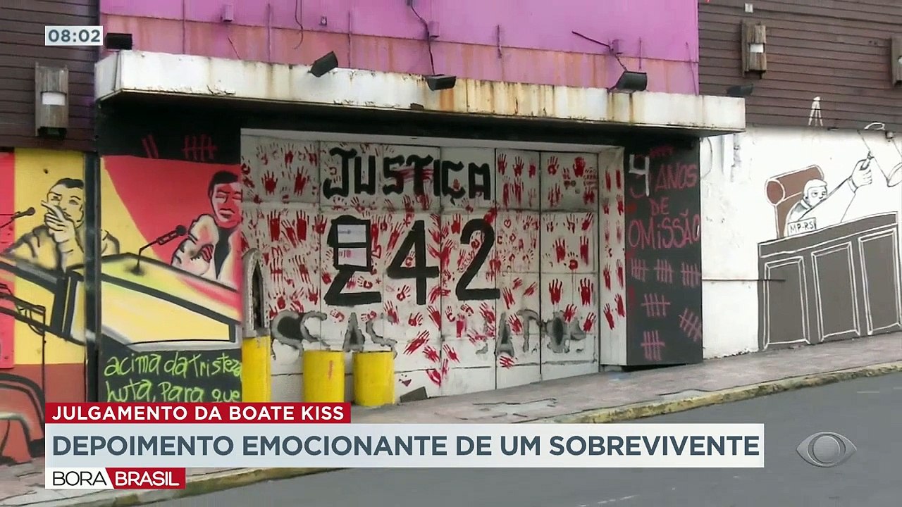 O quinto dia do julgamento do incêndio da boate Kiss foi marcado por mais um depoimento emocionante de um dos sobreviventes da tragédia. Ele ficou dois meses internado e teve várias queimaduras pelo corpo.