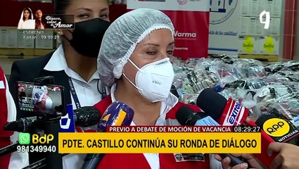 Dina Boluarte sobre ronda de diálogo de Castillo: fortalecerá el trabajo con unidad