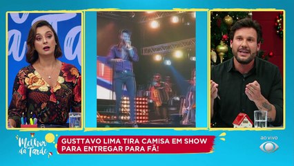 Para chamar atenção do cantor, mulher escalou coluna que fazia parte da estrutura do evento.