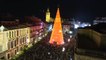 Sevilla luce el árbol navideño de luces led más alto de Europa