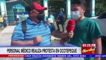 En Ocotepeque, personal de primera línea exige nombramientos prometidos