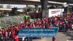Cerca de 5 mil trabajadores sindicalizados protestan por falta de pagos en Naucalpan