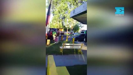 Terrible choque y vuelco en Villa Elvira: dos heridos