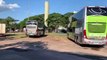 PRE faz abordagens de fiscalização a ônibus na rodoviária de Cascavel