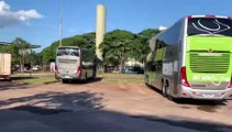 PRE faz abordagens de fiscalização a ônibus na rodoviária de Cascavel