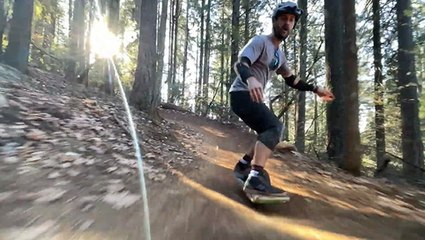 One-Wheeling Through The Woods