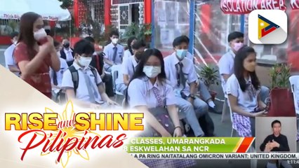 Face-to-face classes, umarangkada sa 28 eskwelahan sa NCR; rekomendasyon sa expanded face-to-face classes sa 2022, pag-aaralan