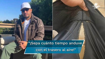 Juan Rivera deja su trasero al aire