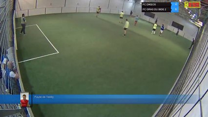 Faute de Teddy - FC DIKEOS Vs FC GRAS DU BIDE 2 - 06/12/21 20:00 - LIGUE 4 - Poitiers Game Parc